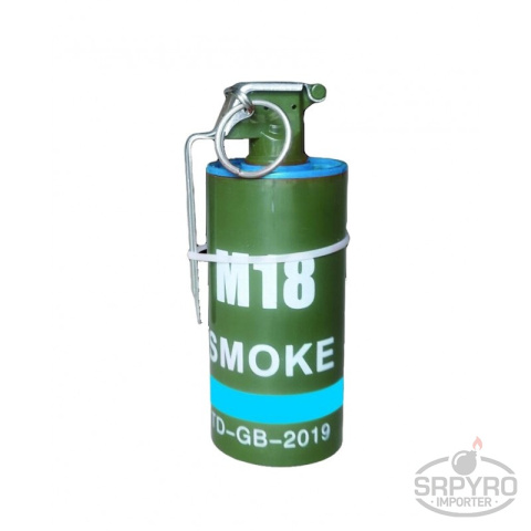 CLE7034-BLU SMOKE M18 granat dymny niebieski 12/1 T1